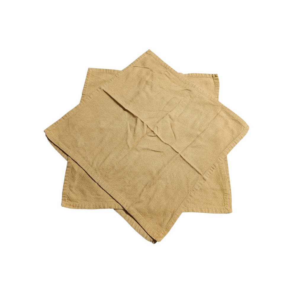 Victorian Heart Nancys Nook 100 Cotton Napkins Set of 4 Tan Linen Blend Textured